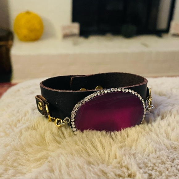 Purple Geo Cuff - Picture 2 of 3